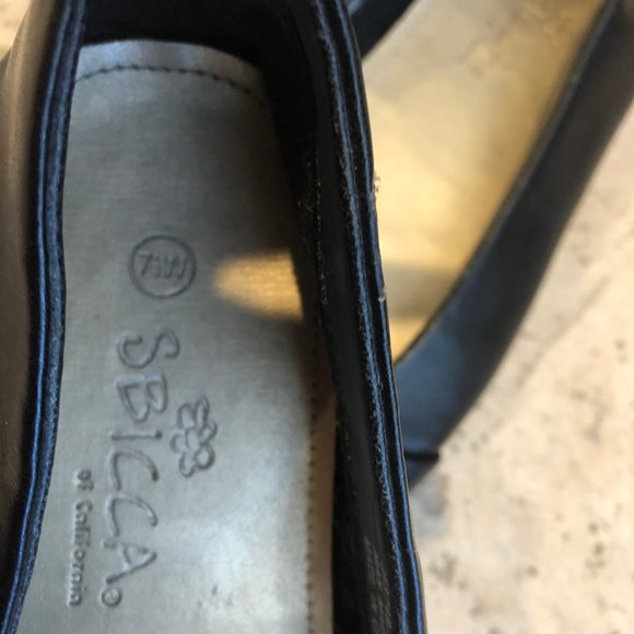 Sbicca black slip on flats Size 7.5 W - Picture 4 of 6
